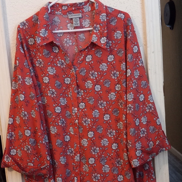 Catherine's Tops - Catherine's Plus Size Floral Blouse